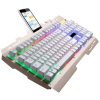 2019 waterproof and dustproof design  LED Rainbow Color Backlight Gaming Game USB Wired Keyboard Mouse Set LOL for Windows 8/7 - Image 4