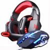 Gaming Headset Casque Headphones Deep Bass Stereo Earphones with Microphone +Gaming Mouse Mice 3200 DPI combination LED Lights - Image 3