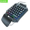 Gaming Keyboard 35 Keys with LED Backlight keyboard Wired USB One-handed Membrane Keyboard for Laptop computer game - Image 2
