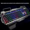 PK-900 Gaming Keyboard RGB Backlight Computer Mechanical Keyboard Feels Keyboards with Mobile Phone Holder Wrist Rest for LOL - Image 14