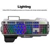 PK-900 Gaming Keyboard RGB Backlight Computer Mechanical Keyboard Feels Keyboards with Mobile Phone Holder Wrist Rest for LOL - Image 17
