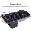 PK-900 Gaming Keyboard RGB Backlight Computer Mechanical Keyboard Feels Keyboards with Mobile Phone Holder Wrist Rest for LOL - Image 16