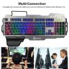 PK-900 Gaming Keyboard RGB Backlight Computer Mechanical Keyboard Feels Keyboards with Mobile Phone Holder Wrist Rest for LOL - Image 15