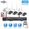 Hiseeu 8CH Wireless CCTV System 1080P 1TB 4pcs 2MP NVR IP IR-CUT outdoor CCTV Camera IP Security System Video Surveillance Kit