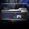 PK-900 Gaming Keyboard RGB Backlight Computer Mechanical Keyboard Feels Keyboards with Mobile Phone Holder Wrist Rest for LOL - Image 5