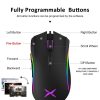 Delux M625 PMW3360 Sensor Gaming Mouse 12000DPI 12000FPS 7 Buttons RGB Back light Optical Wired Mice with Fire Key For FPS Gamer - Image 2