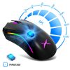 Delux M625 PMW3360 Sensor Gaming Mouse 12000DPI 12000FPS 7 Buttons RGB Back light Optical Wired Mice with Fire Key For FPS Gamer - Image 4