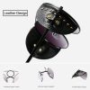 SIMPRECT 2019 Round Steampunk Sunglasses Women Men Fashion Gothic Punk Black Leather Sun Glasses Retro Vintage Brand Sunglass - Image 3