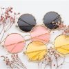 SIMPRECT 2019 Sunglasses Women Retro Round Gradient Metal Sun Glasses Fashion Brand Designer Vintage Lunette De Soleil Femme - Image 2