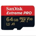 Sandisk Extreme Pro Micro SD Storage Capacity 64GB 128GB 256GB Max