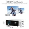 AUN LED MINI Projector D60, 1280x720P Resolution, Portable 3D video Beamer, Home Cinema, Optional Android WIFI Proyector D60S - Image 2