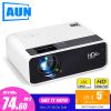 AUN LED MINI Projector D60, 1280x720P Resolution, Portable 3D video Beamer, Home Cinema, Optional Android WIFI Proyector D60S