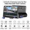 E-ACE Car DVR 3 Cameras Lens 4.0 Inch Dash Camera Dual Lens With Rear view Camera Video Recorder Auto Registration DVRs Dash Cam - Image 2