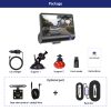 E-ACE Car DVR 3 Cameras Lens 4.0 Inch Dash Camera Dual Lens With Rear view Camera Video Recorder Auto Registration DVRs Dash Cam - Image 6