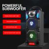 Newmine A1 Portable DJ Player Wireless Bluetooth Outdoor High-power Party LED Light Audio Subwoofer Speakers Support Computer - Image 4
