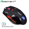 2.4Ghz Wireless Mouse Gaming Slient Mouse USB 2400 DPI Ergonomic Design 6 Buttons Scrub Black Noiseless Mouse for PC Laptop