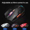 2.4Ghz Wireless Mouse Gaming Slient Mouse USB 2400 DPI Ergonomic Design 6 Buttons Scrub Black Noiseless Mouse for PC Laptop - Image 3