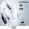 3500DPI Wireless Charging Gaming Mouse 2.4Ghz Backlight Mechanical Mute Optical Mouse 6 Button Adjustable DPI for Pc Laptop - Image 2