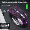 3500DPI Wireless Charging Gaming Mouse 2.4Ghz Backlight Mechanical Mute Optical Mouse 6 Button Adjustable DPI for Pc Laptop - Image 3