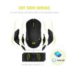 Delux M627 PMW3389 Sensor Wired + Wireless RGB Gaming Mouse 16000 DPI 8 Buttons Left and Right hand Mice With DIY Side Wings - Image 3