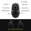 Delux M628 Computer Gaming Mouse 9 Buttons 16000DPI RGB Optical Wired Gamer Mause Both Hands PC Mice with Weight Set For Gamer - Image 3